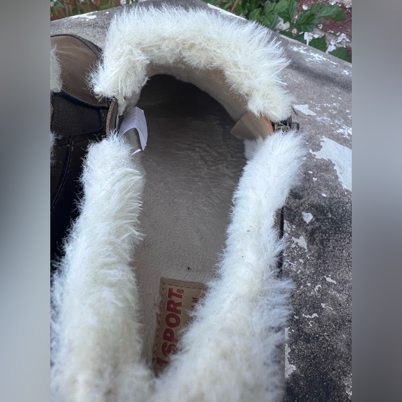 Jsport Shoes Womens 10 M Elenor Slip On Brown Faux Leather Casual Comfort Flats - Picture 8 of 16